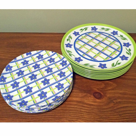 16pc PRECIDIO Melamine Plates 8 Dinner & 8 Salad - Picture 2 of 5